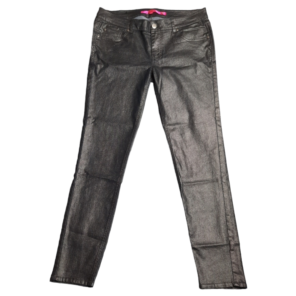 Tinseltown Metallic Bronze Stretch Skinny Jean SZ 11